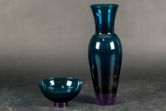 Anja Kjær for Royal Copenhagen Harlekin vase og skål (2)