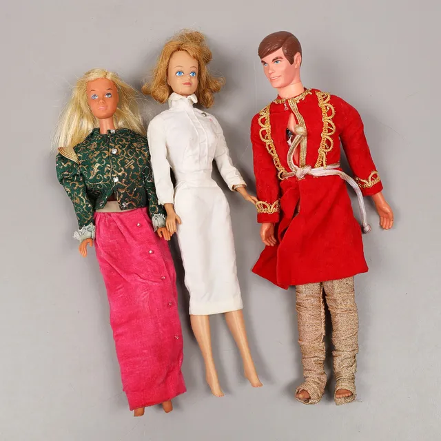BARBIEDOCKOR, 3 st, 1900-talets andra hälft.
