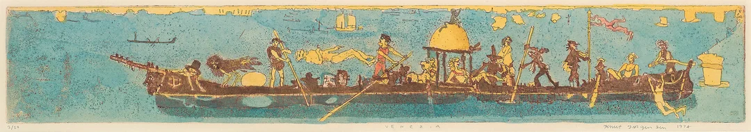 Jørgensen, Knut — "Venezia" 1974 — Kunst/Grafikk — Blomqvist