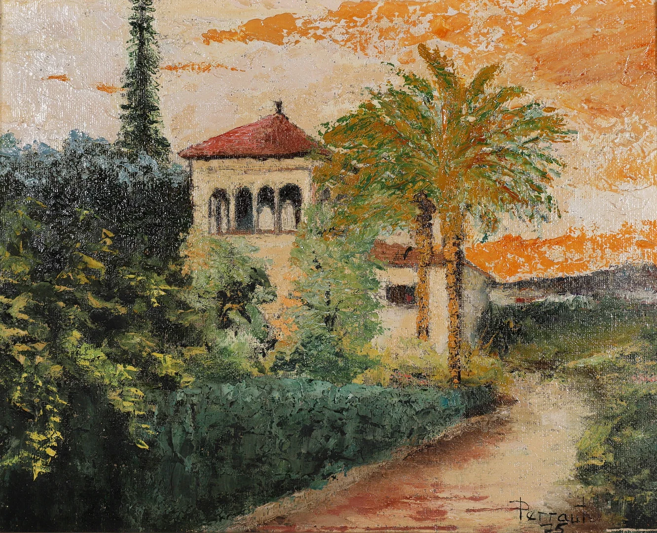 MAURICE PERRAUT (1925-2009). "PREMIÁ DE DALT, 1977", ÓLEO SOBRE LIENZO. — Paintings — Barcelona Auctions