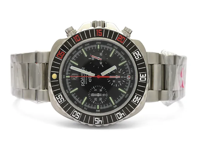 ROAMER, Stingray, kronograf, Cal 2824 (Dubois Depraz 2025), Serie nr. 092/333, Boett nr. GQ 47598, herrur, 44 mm, automatisk, safirglas, datum, originallänk, viklås, ca 2013. Limiterad och numrerad (Nr. 032/333).