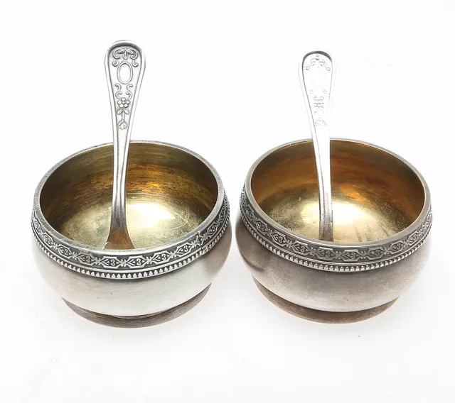 SALTKAR, 2 st,silver,Ryssland.