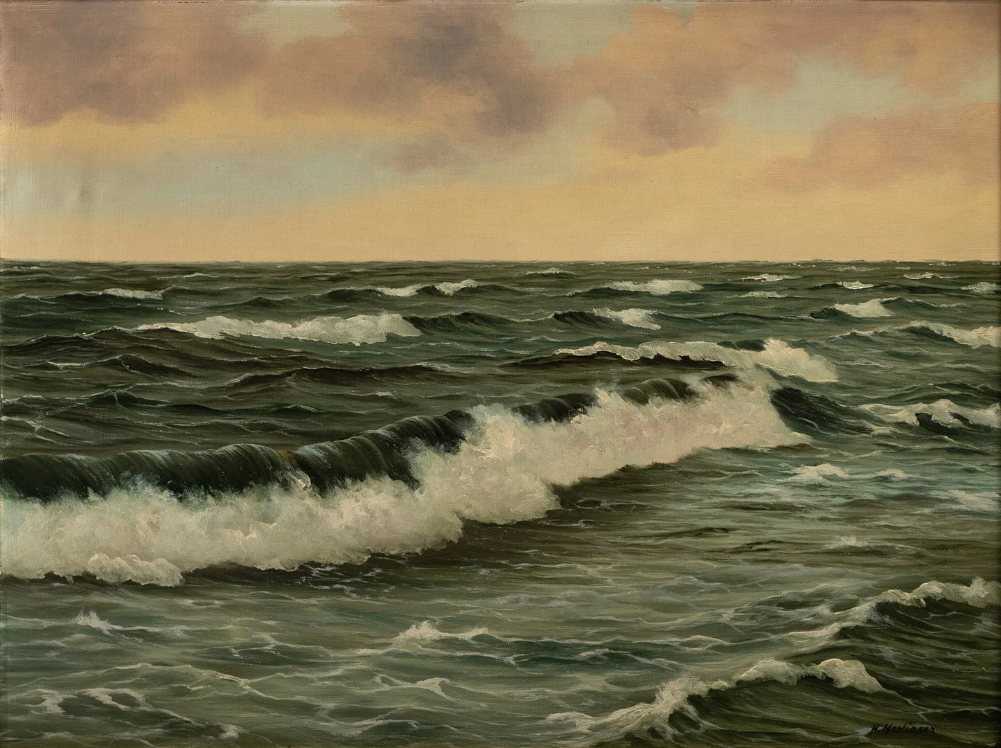 HELMUT MARTINSEN (1903-1982). Brandung auf Sylt. — Paintings — Stockholms Auktionsverk Hamburg