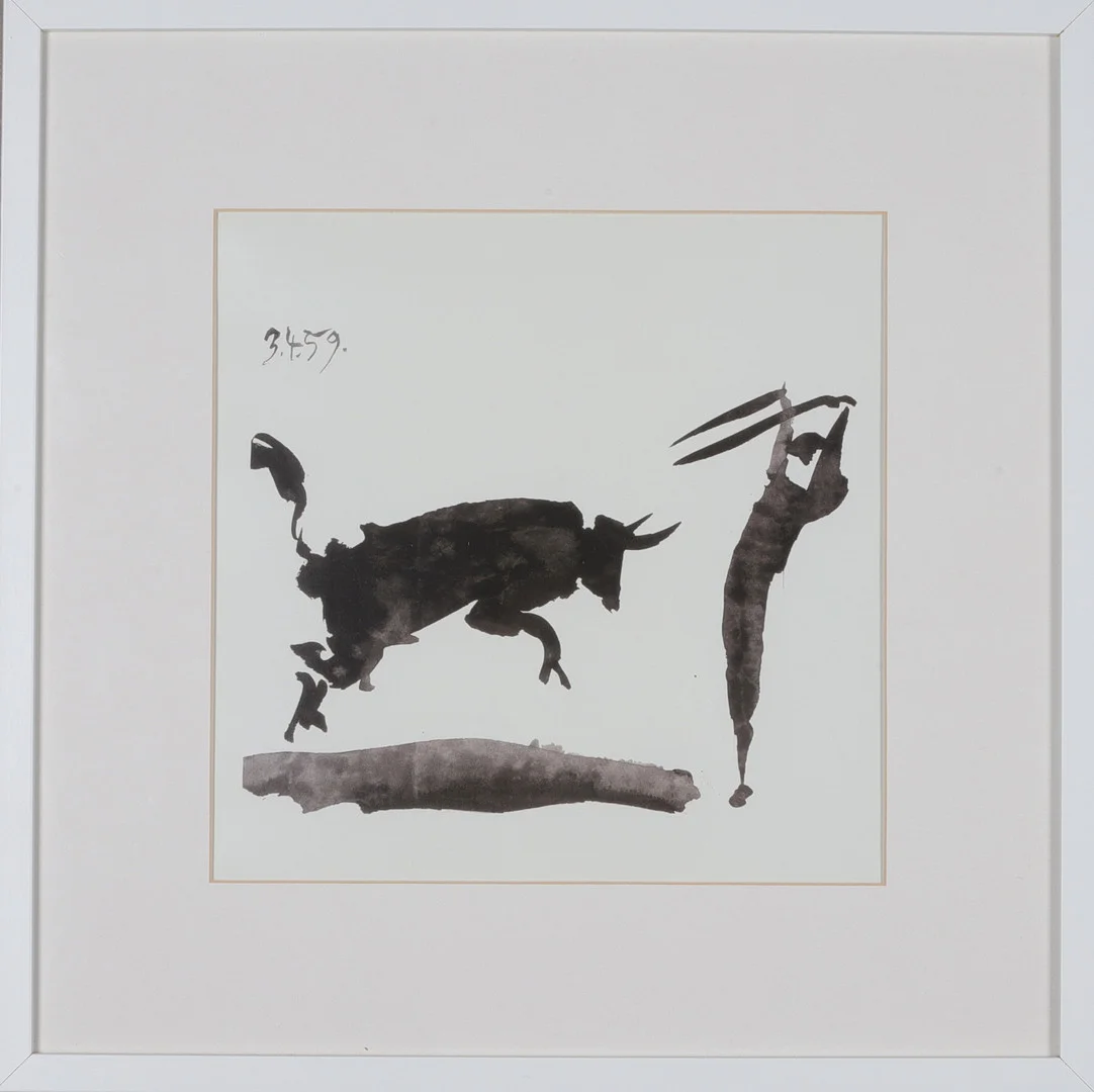 PABLO PICASSO. efter, grafisk tryck, 2 st. — Engravings & Prints — Gomér & Andersson Norrköping