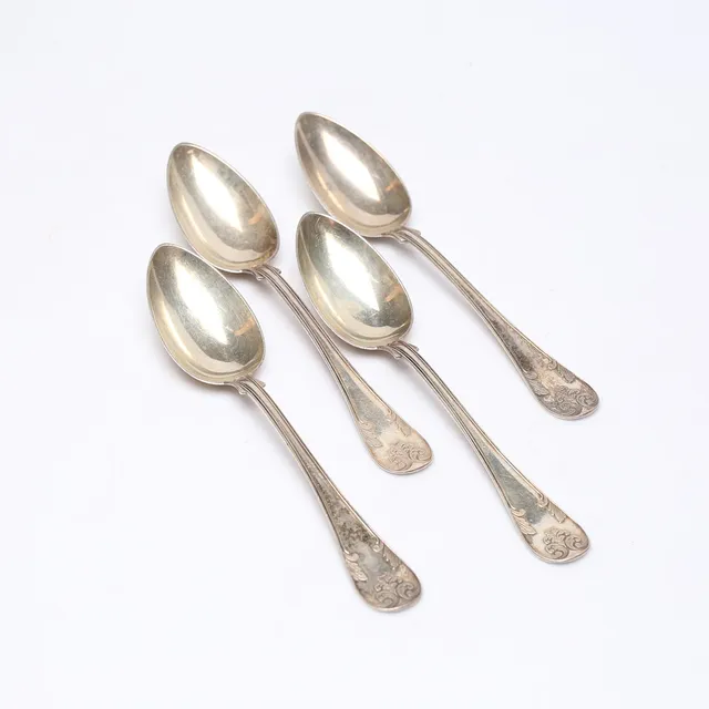 SKEDAR, 4 st, silver, vikt ca 164 gram.