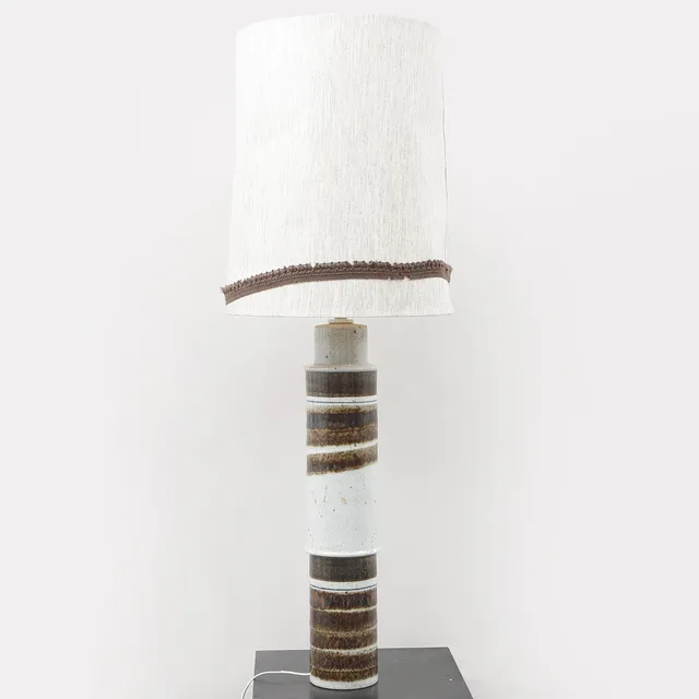 INGER PERSSON. Golvlampa, stengods, Rörstrand, 1960-tal.