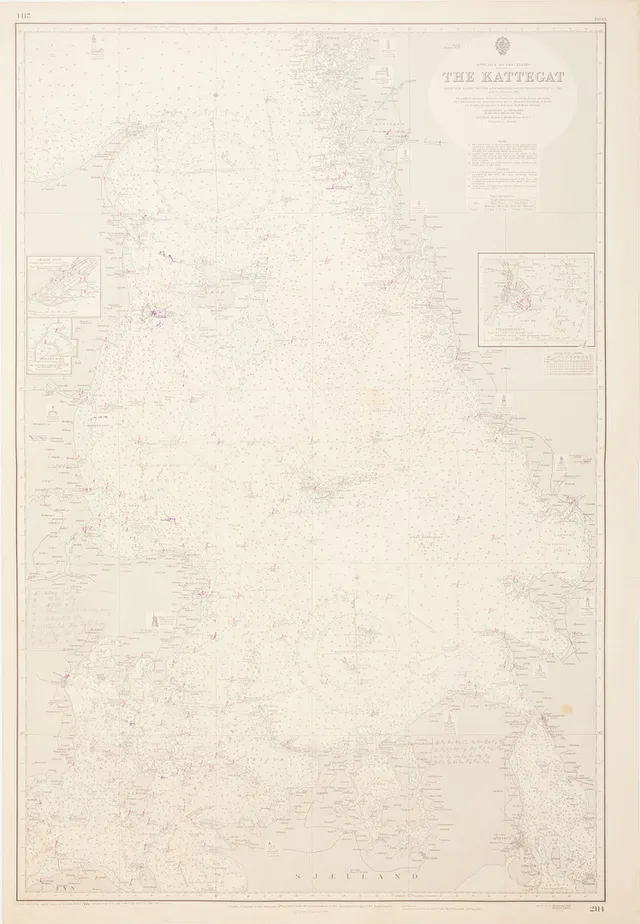 SJÖKORT SVERIGE, 6 st, 1950-60-tal.