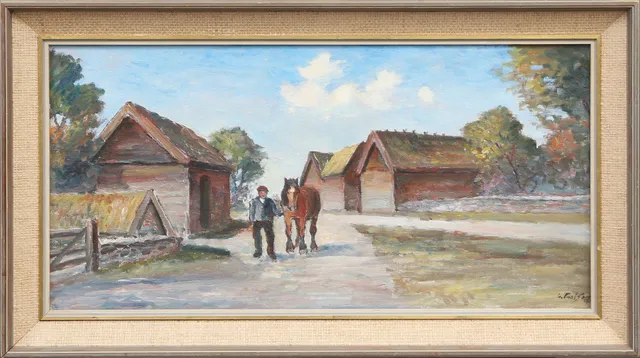 LAGE CARLSSON. OLJA, på duk, signerad.