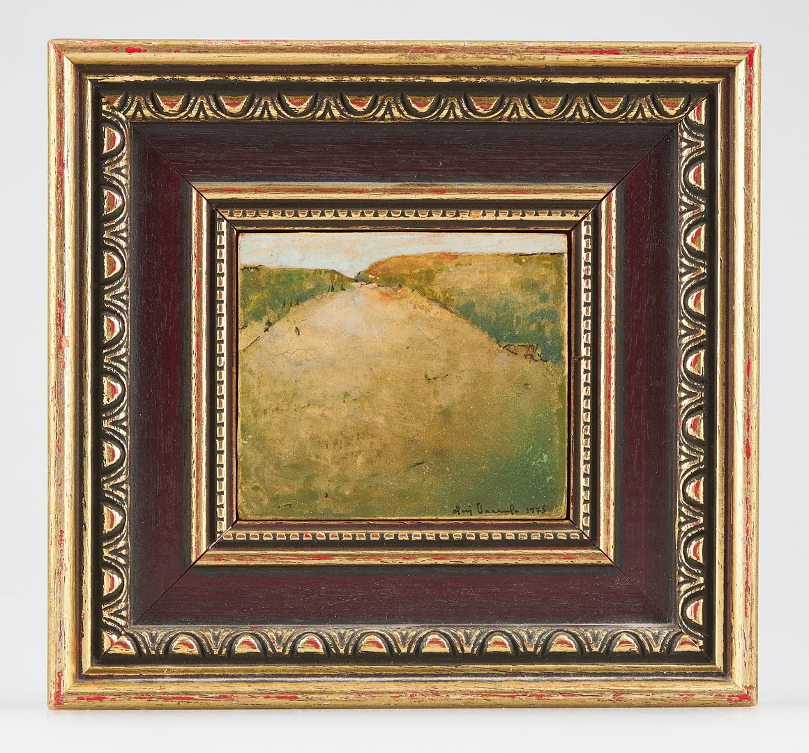 OLAVI VAARULA. "Grusbranten", signerad samt daterad 1975, olja och blandteknik på pannå. — Paintings — Stockholms Auktionsverk Helsinki