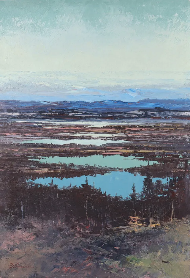 BENGT ANDRÉN (1919-2016). olja på duk, landskap.