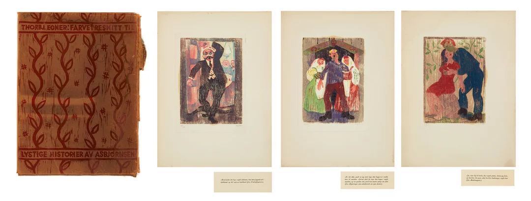 Egner, Thorbjørn — "Lystige historier" 1943 — Kunst/Grafikk — Blomqvist