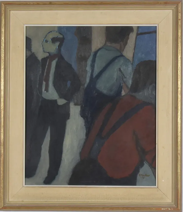 HARALD GARMLAND. Olja på pannå.