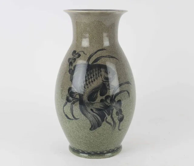 Royal Copenhagen: Large porcelain vase no. 5051/2554