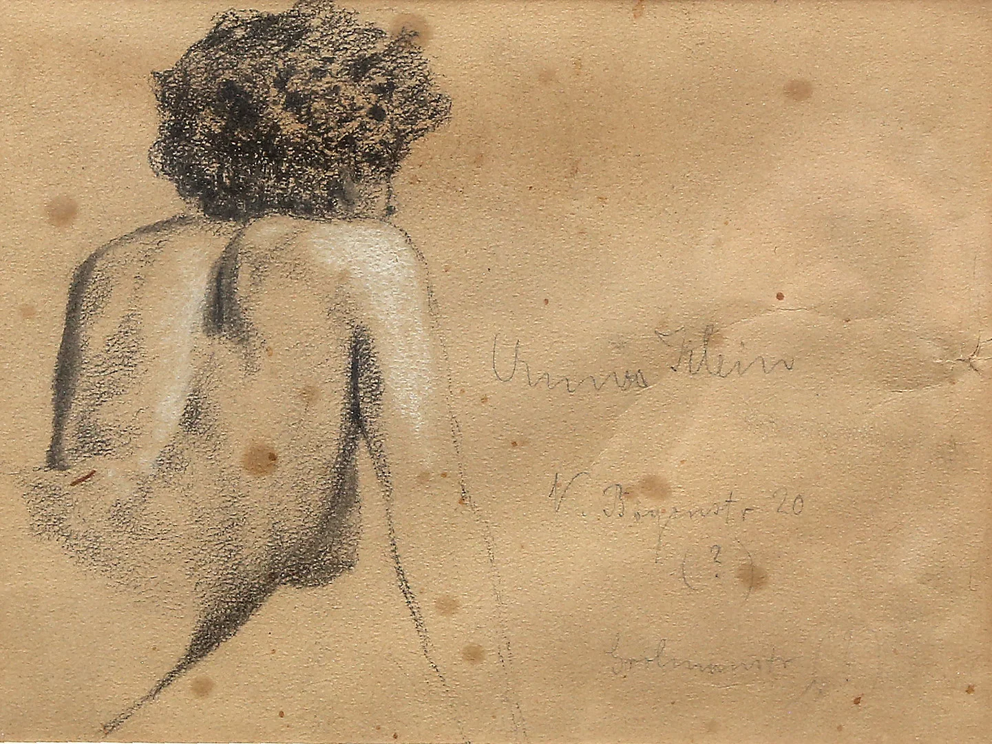 CENTRAL EUROPEAN SCHOOL, 20TH CENTURY. Woman's study. — Drawings — Balclis