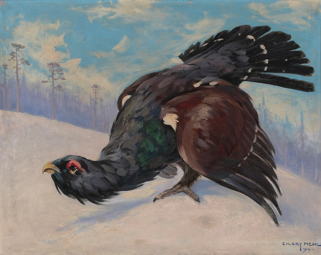 Mehl, Eilert — Tiur, 1916 — Kunst/Maleri — Blomqvist