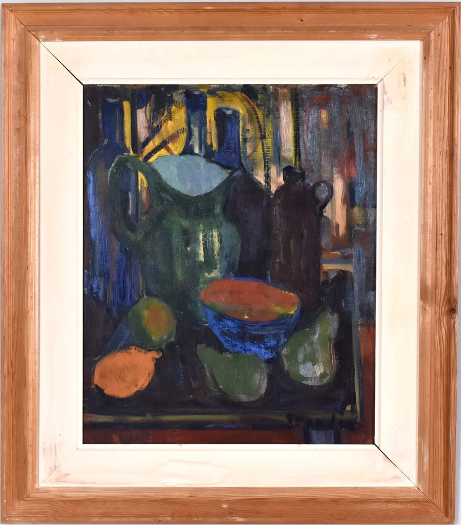 SVÄN GRANDIN. Olja på pannå. — Paintings — Halmstads Auktionskammare