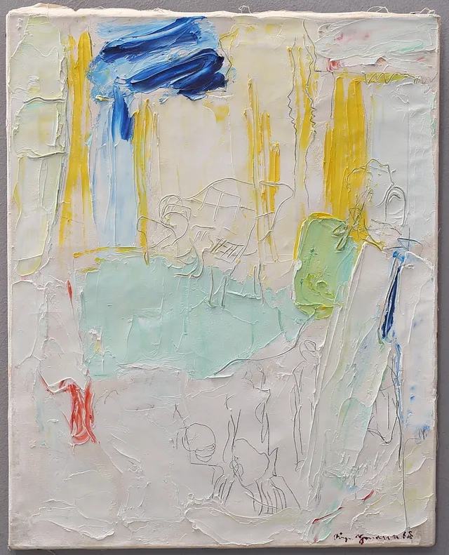 BIRGER JONASSON. Komposition, signerad, daterad 67.