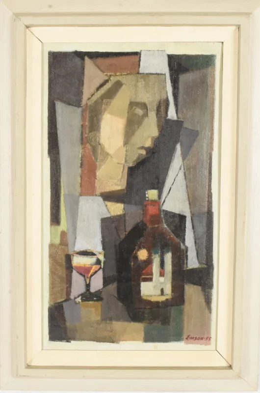 ERIK EMANUELSSON. Olja på pannå. — Paintings — Halmstads Auktionskammare