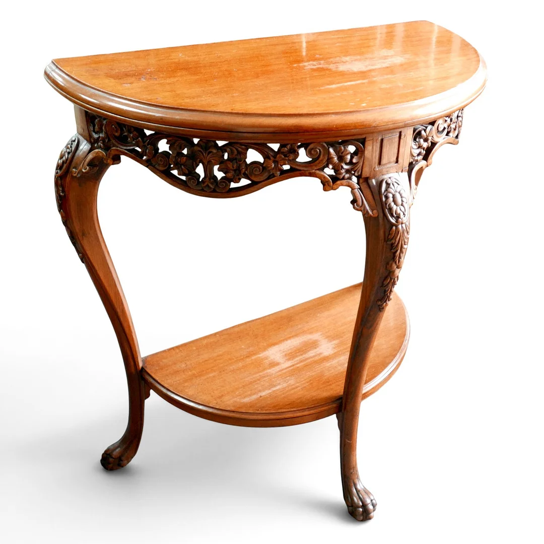 A MODERN MAHOGANY HALL TABLE. — Tables — Batemans of Stamford