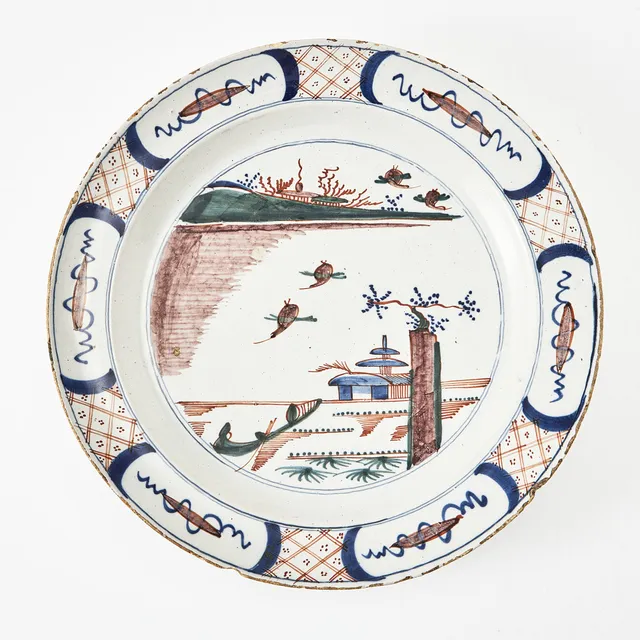 FAT, fajans, Holland, Delft, 1700-tal, kinesiserande dekor.