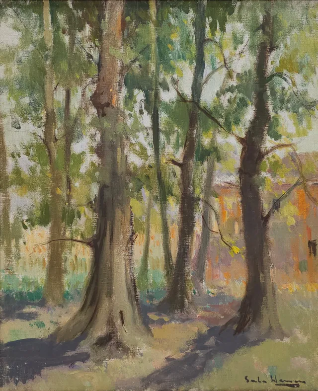ANTONI SALA HERRERO. PAISAJE. ÓLEO SOBRE LIENZO.