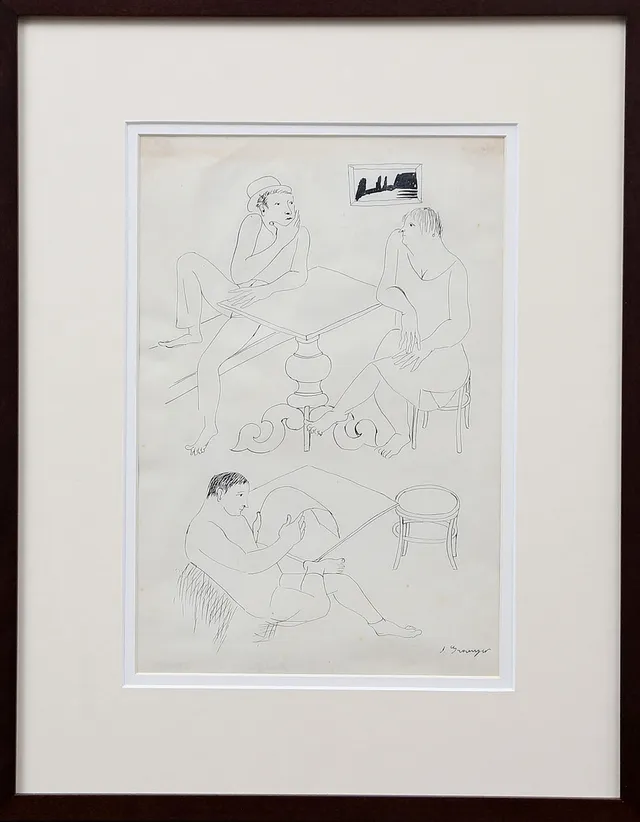 JOSEP GRANYER. "Els clients del café".