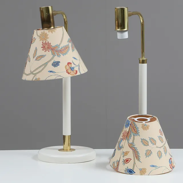 KARIN MOBRING/TOMAS JELINEK. BORDSLAMPOR, 1 par, metall/trä, IKEA "Stockholm" 1900-tal.