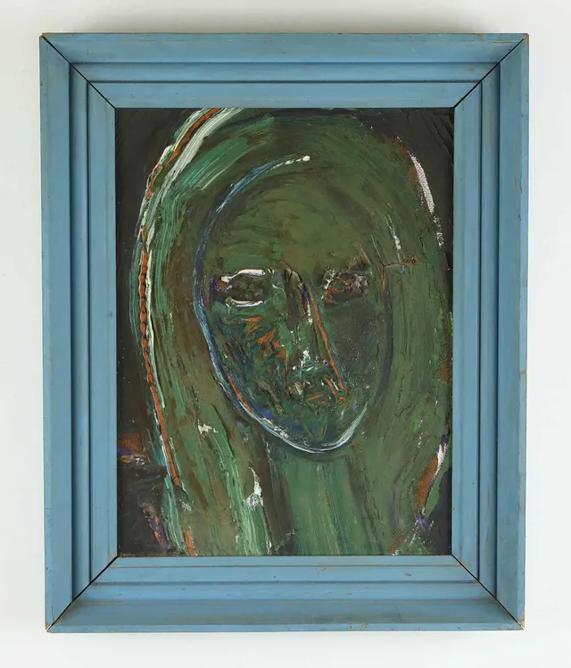 BENGT ÅBERG (1941-2015). olja på pannå, figurkomposition.