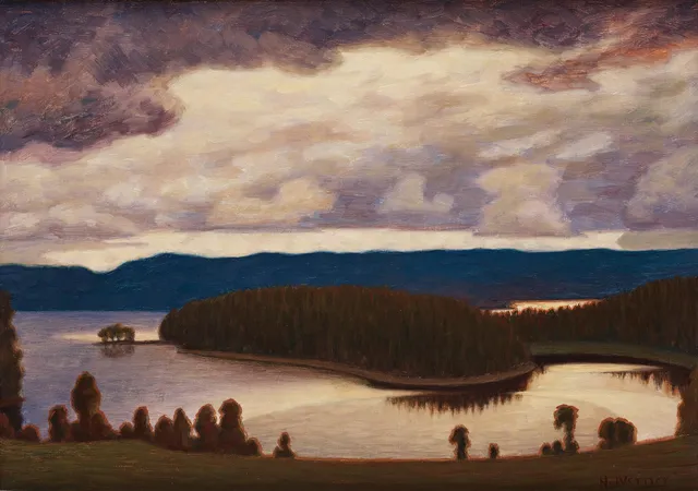 Hilding Werner, Landskap, Glafsfjorden.