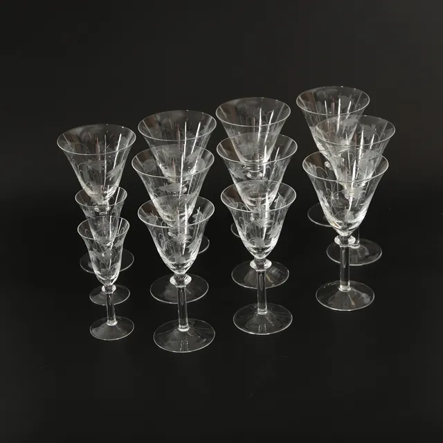 GLAS, 12 st, "Blåklocka", 1900-talets senare del.