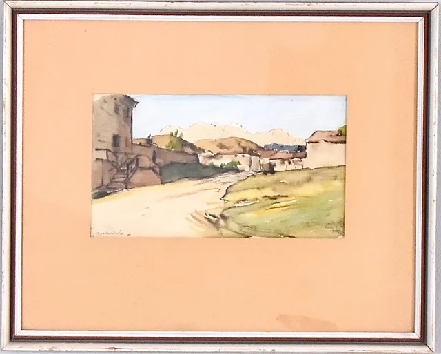 GEORG PAULI. Akvarell.