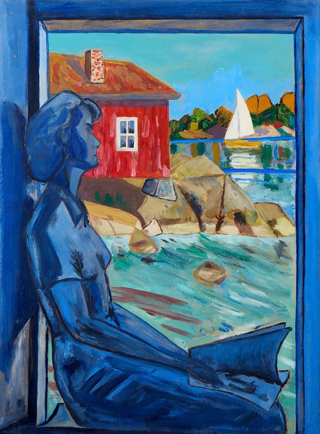 IVAR RÖNNBERG. Kvinna i fönster.