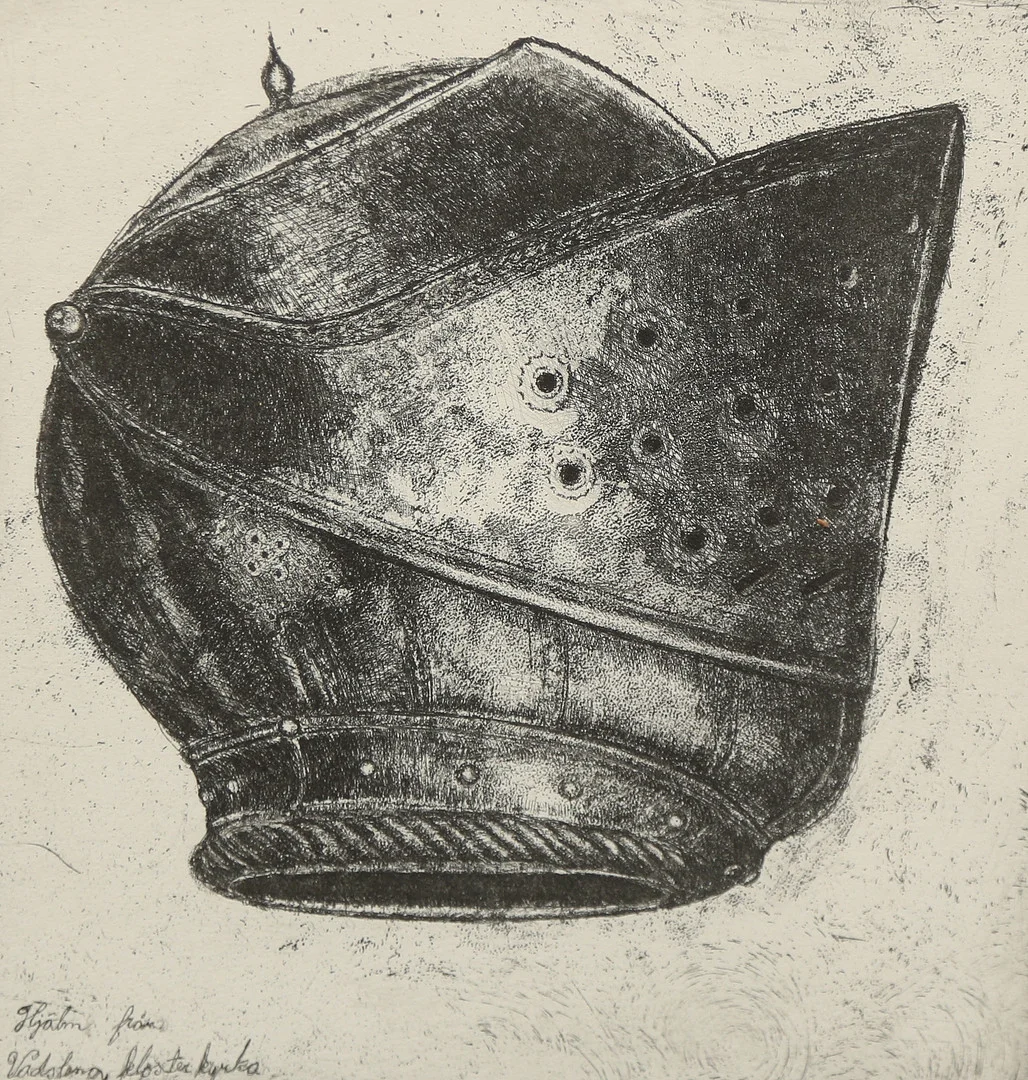 ALLAN HORSAK. etsning, signerad. — Engravings & Prints — Gomér & Andersson Linköping