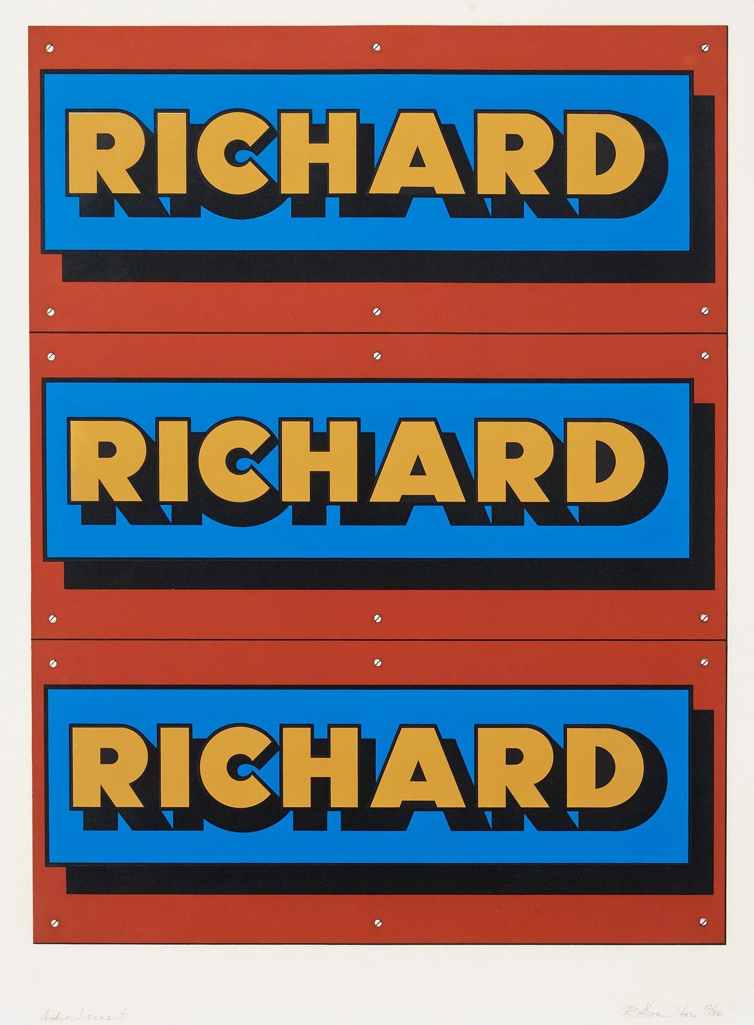 Richard Hamilton, "Advertisement". — Bukowskis