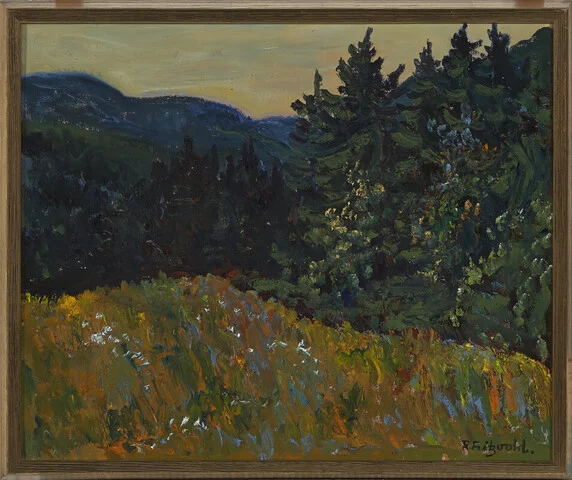 Fritzvold, Reidar — "Kveld i Sørkedalen" 1966 — Kunst/Maleri — Blomqvist
