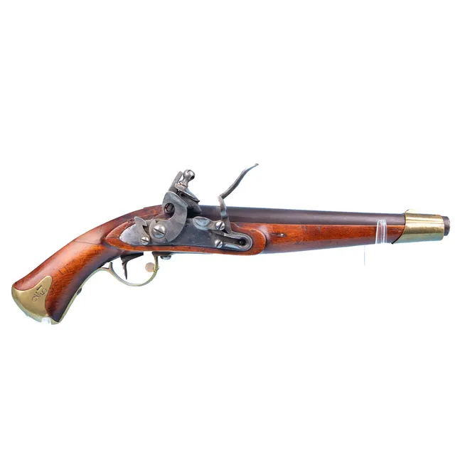 FLINTLÅSPISTOL, m/1820 studsare, Sverige, 1800-tal.