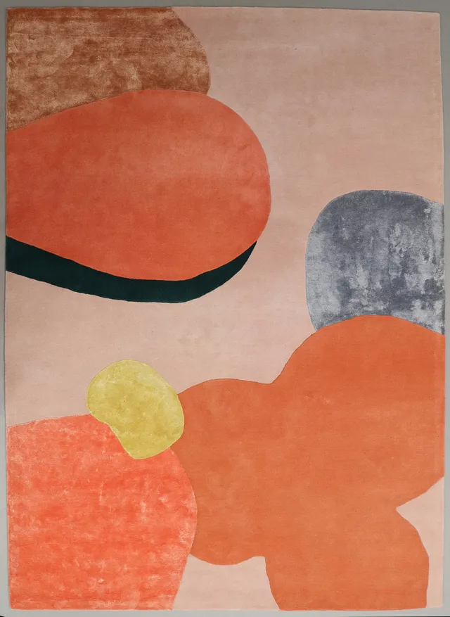 MATTA, ullmatta, "Flower Field". Poppykalas för LAYERED. Ca 343x248 cm.