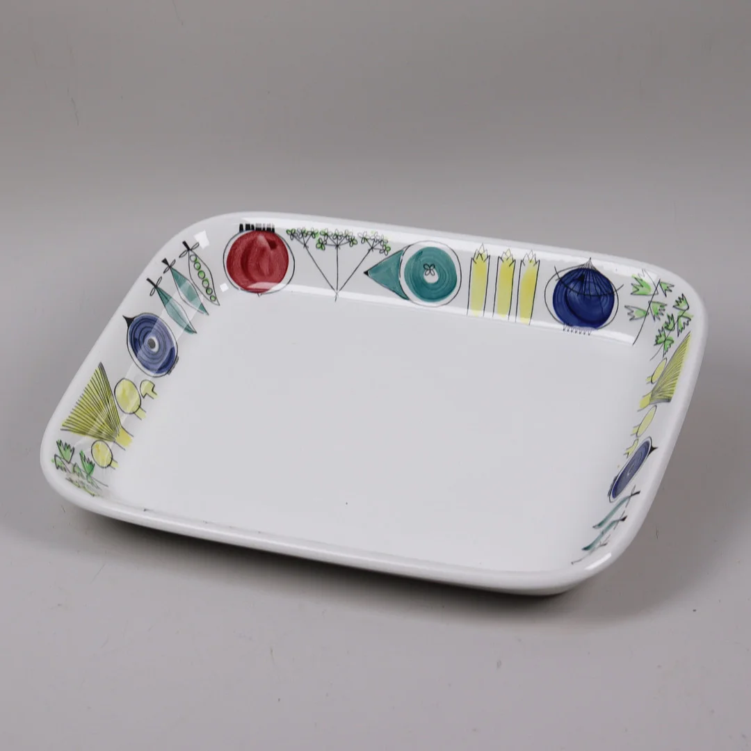 MARIANNE WESTMAN. "Picknick", Rörstrand, uppläggningsfat, 1950-tal. — Tableware — Markus Auktioner