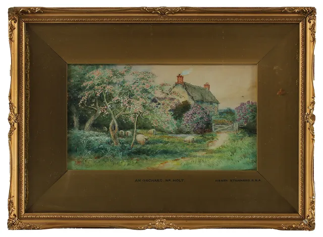 HENRY STANNARD, akvarell, sign.