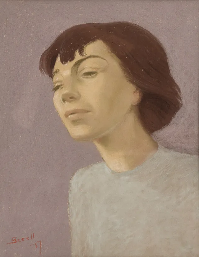 GRETA GERELL (1898-1982), Porträtt, signerad och daterad Gerell -57, pastell.
