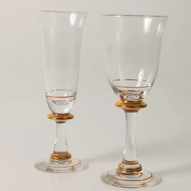 HELEN TAPPER. Glasservis, 17 delar, "Sonat", Johansfors.
