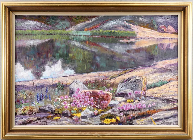 JOHANNES RAVN. Olja på duk, signerad.