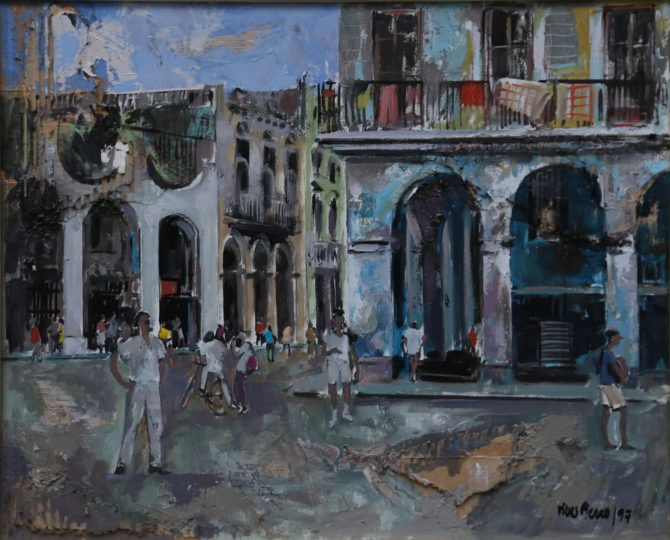 ANTONI VIVES FIERRO. Urban view, Cuba. — Paintings — Balclis