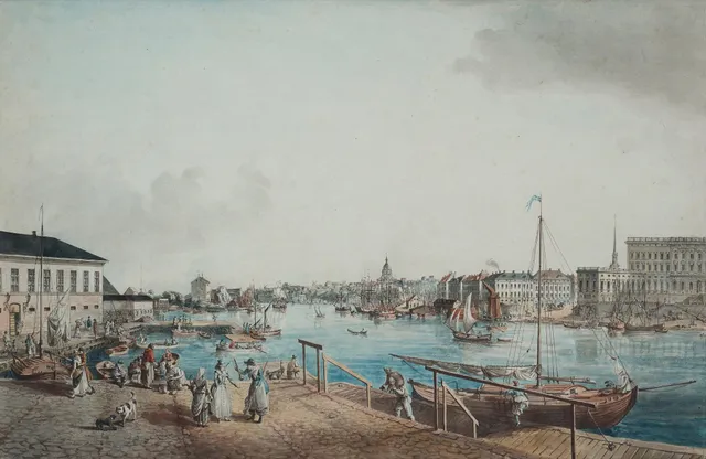 Johan Fredrik Martin, ”Stockholm åt Saltsjön" (Frölich: "Utsigt af Stockholm tagen ifrån ingången till Blasieholmen").