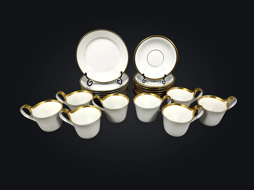 SIGVARD BERNADOTTE. KAFFESERVISDELAR, 24 delar, "Golden Sun", Bing & Gröndahl. — Tableware — Auktionshuset STO Bohuslän