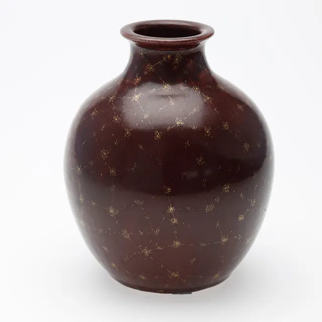 PATRICK NORDSTRÖM. ROYAL COPENHAGEN, VASE, Stentøj, Okseblodsglasur, 1921.