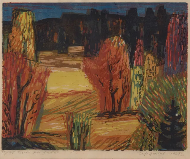 Grøstad, Terje — Høstlandskap, 1969
