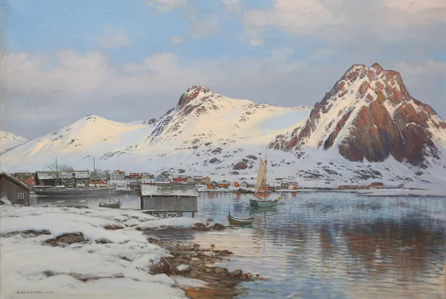 THORVALD RYGAARD. Olja på duk, signerad och daterad 1924.
