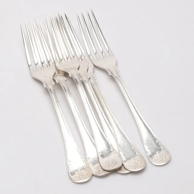 GAFFLAR, 6 st, silver, vikt ca. 215,7 gram.