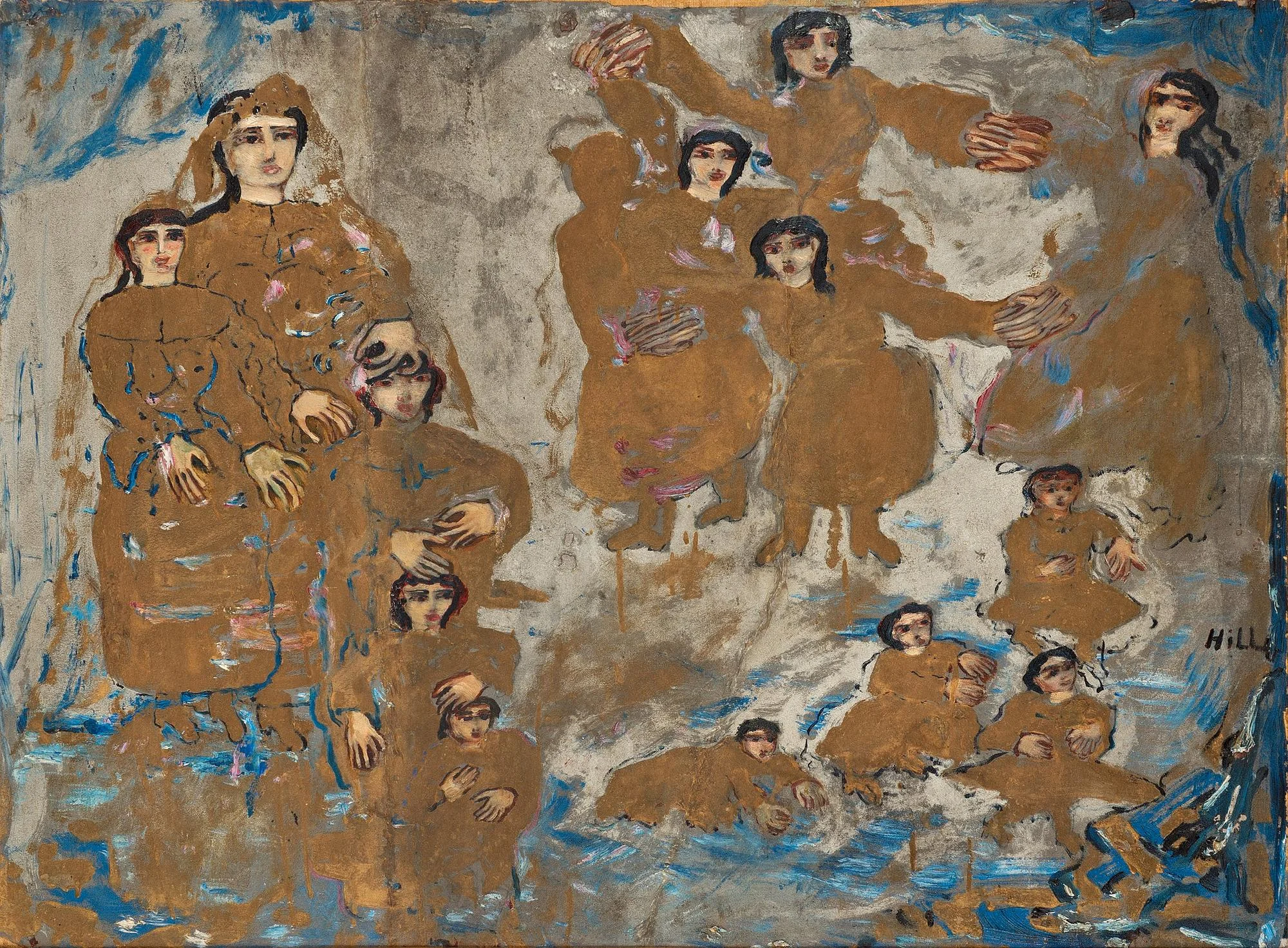 Carl Fredrik Hill, "Familjen - variation I". — Bukowskis